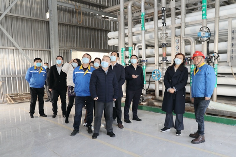 2022年12月15日，，，，时任浙江省生长刷新委党组成员、副主任吴红梅莅临澳门大阳城纸业调研企业用能、节能事情