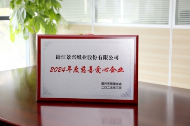 澳门大阳城纸业荣获嘉兴市“2024年度慈善爱心企业”声誉称呼